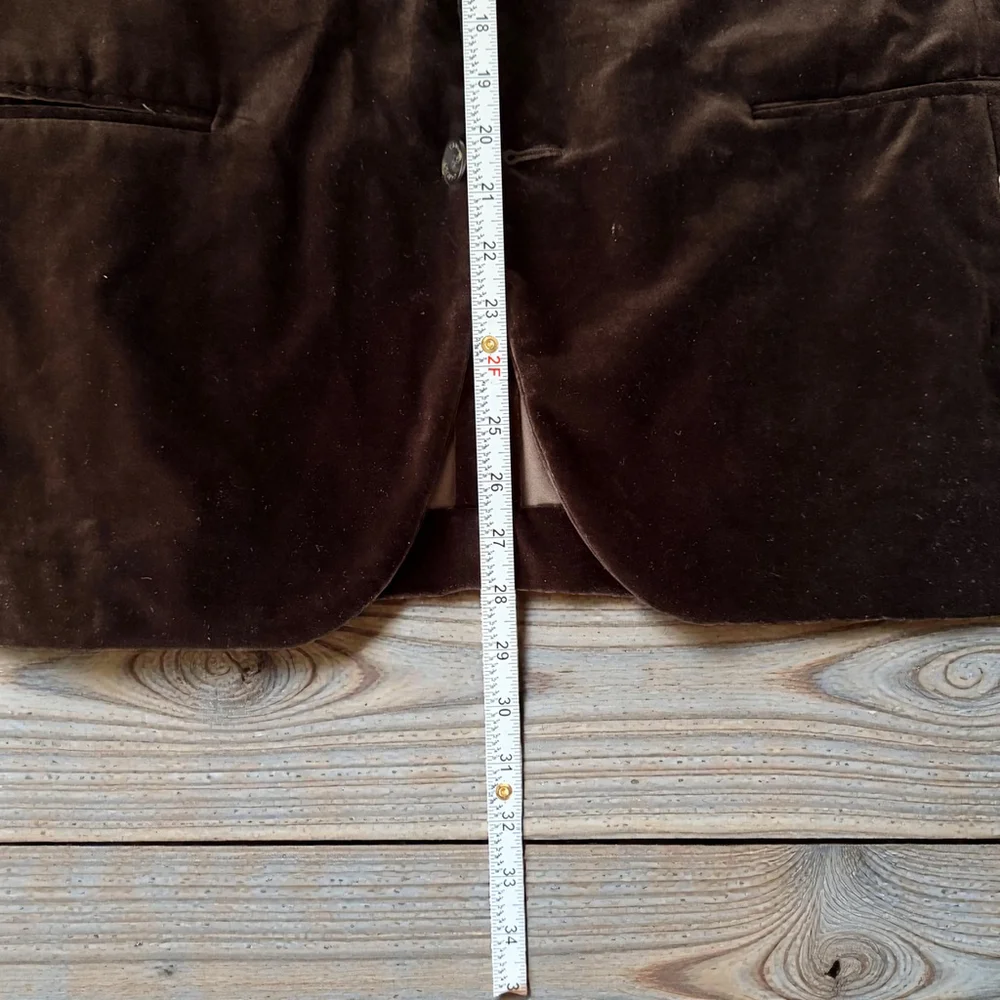 RARE - Caruso for Zero Camoshita Brown Velvet Suit - Handmade Italy - IT48/US38